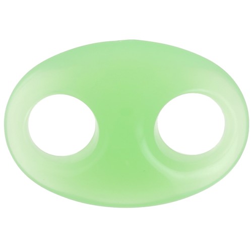 32x23mm Acrylic coffee bean link - Mint x1