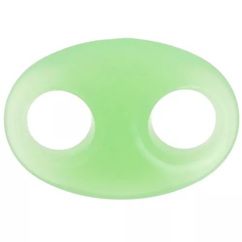 32x23mm Acrylic coffee bean link - Mint x1