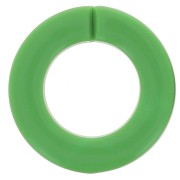 31.5mm Flat Round Acrylic Link - Green x1