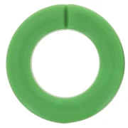 31.5mm Flat Round Acrylic Link - Green x1