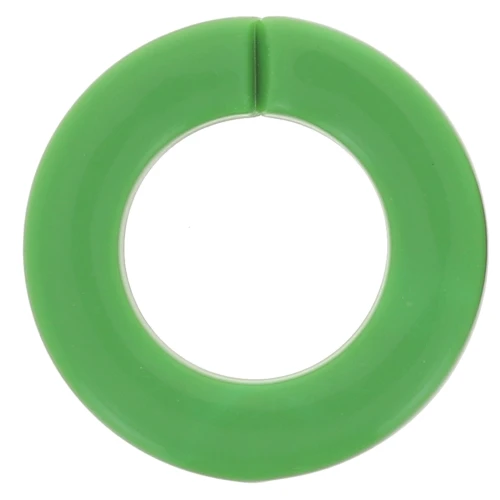 31.5mm Flat Round Acrylic Link - Green x1