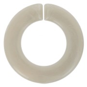 31.5mm Flat Round Acrylic Link - Marbled Taupe x1