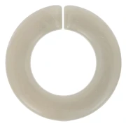 31.5mm Flat Round Acrylic Link - Marbled Taupe x1