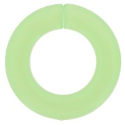 31.5mm Flat Round Acrylic Link - transparent Mint x1|raw }}