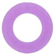 31.5mm Flat Round Acrylic Link - transparent Lilac x1|raw }}