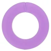 31.5mm Flat Round Acrylic Link - transparent Lilac x1