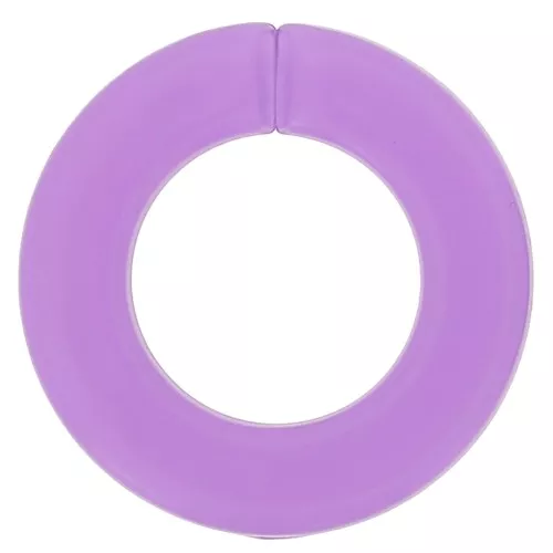 31.5mm Flat Round Acrylic Link - transparent Lilac x1