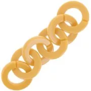 31.5mm Flat Round Acrylic Link - transparent powder pink x1