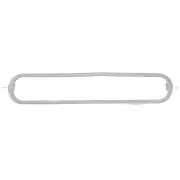 29x6mm Rounded rectangle spacer - Silver Tone x1
