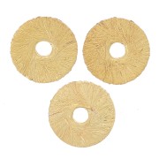 6x0.8mm Heishi brushed effect rondelle beads - Gold Tone x5g approx. 30 pieces|raw }}