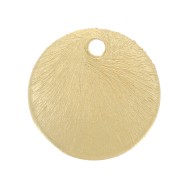 6mm Brushed Effect Round Sequins - Gold Tone x5g approx. 30 pcs.|raw }}