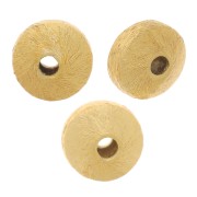 6x4mm Brushed effect flattened bicones - Gold Tone x5g approx. 15 pieces|raw }}