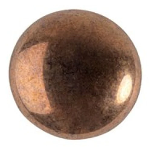 8mm Round glass cabochons by Puca® - Dark Bronze x10
