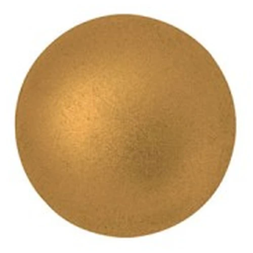 8mm Round glass cabochons by Puca® - Golden Mat x10