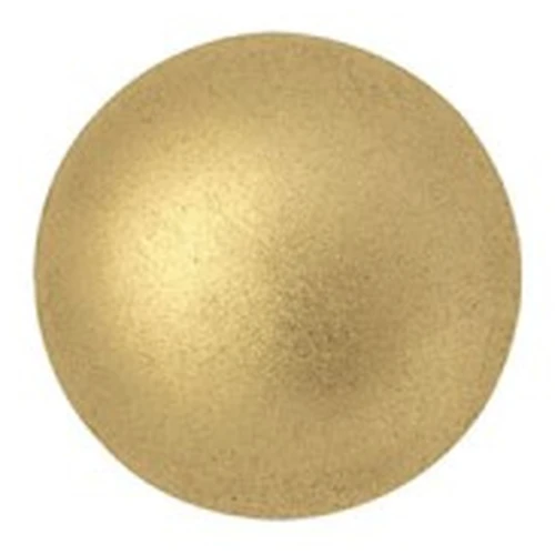 8mm Round glass cabochons by Puca® - Gold Mat x10