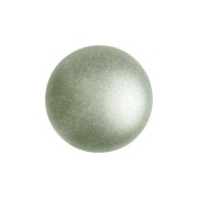 8mm Round glass cabochon by Puca® - Beige Green Metallic Mat x10|raw }}