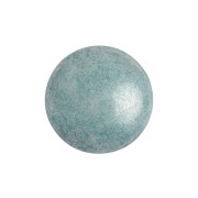 8mm Round glass cabochon by Puca® - Opaque Blue Ceramic Look x10
