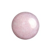 8mm Round glass cabochon by Puca® - Opaque Light Rose Ceramic Look x10