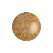 8mm Round glass cabochons by Puca® - Opaque Mix Rose Gold Ceramic Look x10