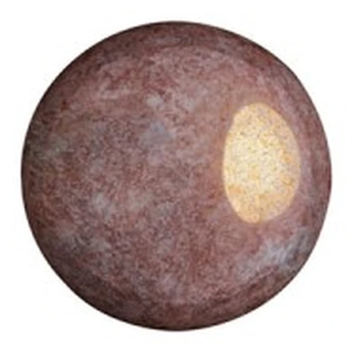 8mm Round glass cabochons by Puca® - Opaque Lilas Ceramic Look x10