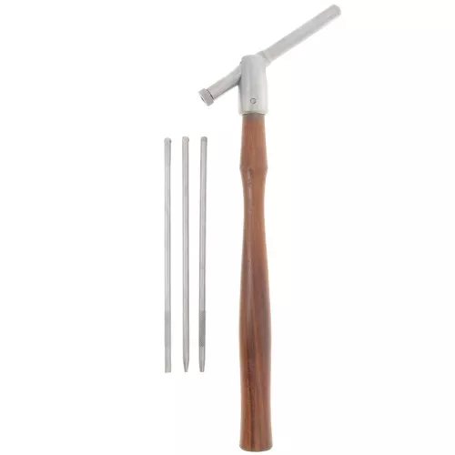Sliding hammer - Hammer for crimping and riveting - with 3 tips x1