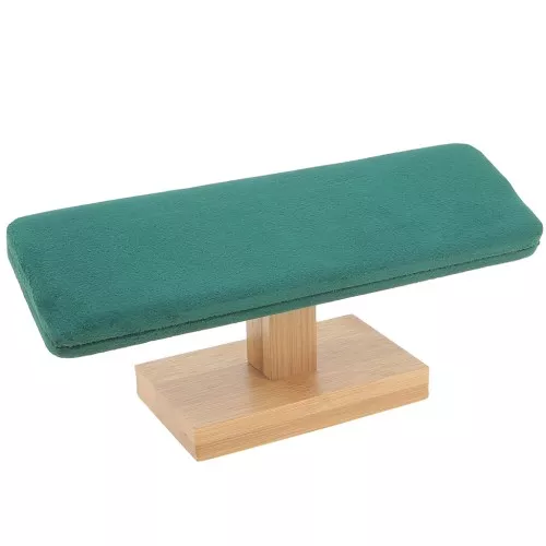 9x20cm Jewellery display for bracelets Bamboo - Suede green x1