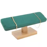 9x20cm Jewellery display for bracelets Bamboo - Suede green x1