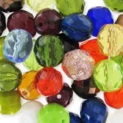 Assorted facets 10 mm - Multicolored x50g