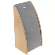 15.5x6cm Jewelry necklace holder Bamboo - Suede Grey x1