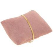 9x8cm Jewelry holder - cushion for bracelets & watches - Suede Pink x1