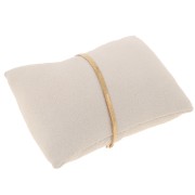 9x8cm Jewelry holder - cushion for bracelets & watches - Suede Beige x1