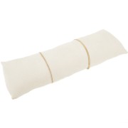 26x9cm Jewelry holder - long cushion for bracelets - Suede Beige x1