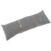 26x9cm Jewelry holder - long cushion for bracelets - Suede Grey x1