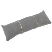 26x9cm Jewelry holder - long cushion for bracelets - Suede Grey x1