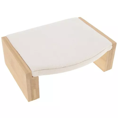 17.5x13cm Jewelry holder - presentation tray - Bamboo - Suede Beige x1