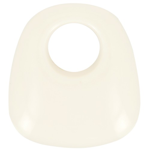 23x21mm Opaque resin trapeze pendant - unbleached x1