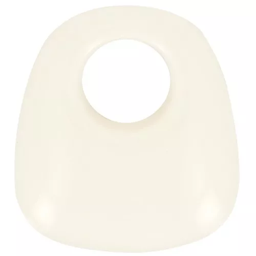 23x21mm Opaque resin trapeze pendant - unbleached x1