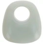 23x21mm Opaque resin trapeze pendant - Marbled Sage Green x1