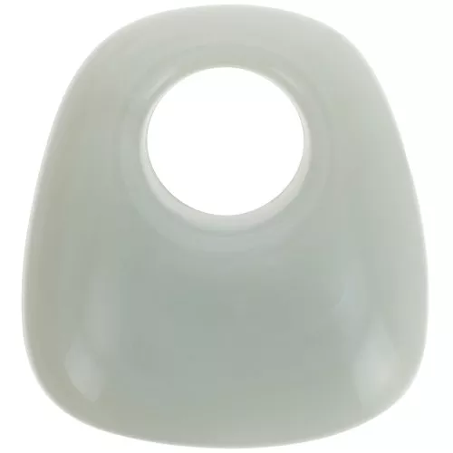 23x21mm Opaque resin trapeze pendant - Marbled Sage Green x1
