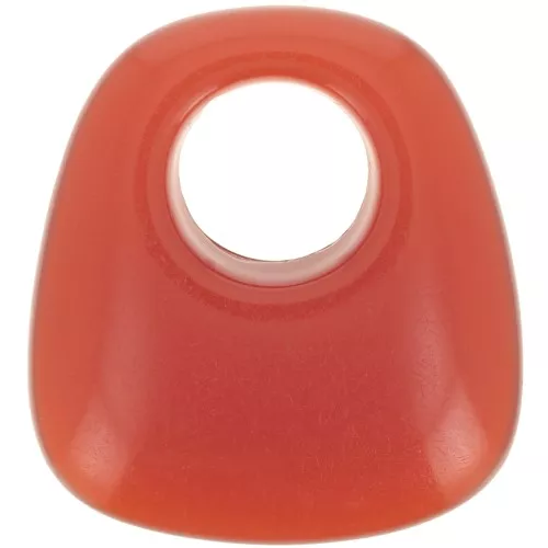 23x21mm Opaque resin trapeze pendant - Red x1