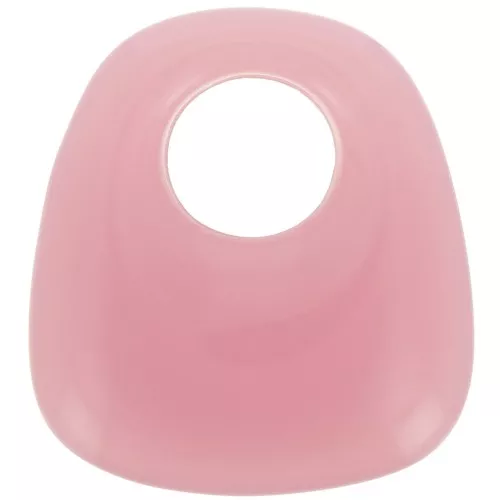 23x21mm Opaque resin trapeze pendant - Antique Pink x1