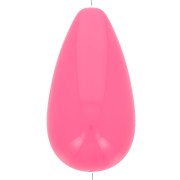 26x14mm Opaque resin bead - Neon Pink x1