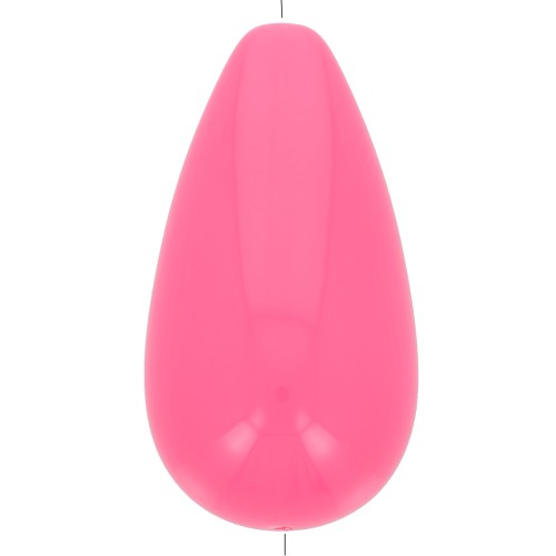 26x14mm Opaque resin bead - Neon Pink x1