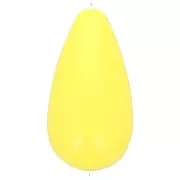 226x14mm Opaque resin bead - Yellow x1