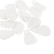 24.5mm acrylic curved flower petals - Cream x6|raw }}