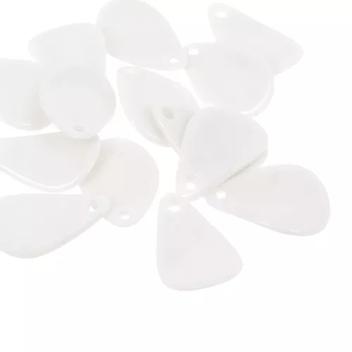24.5mm acrylic curved flower petals - Cream x6