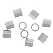 1.5x1.5mm 316 stainless steel crimp tube beads x25