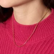 1.3mm Stainless steel 304L Serpentine mesh choker x49cm