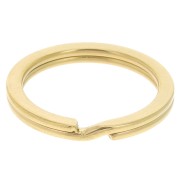 25mm stainless steel Key ring to personalize - Gold Tone x1