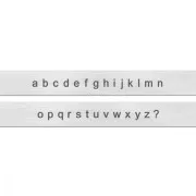 ImpressArt 1.5mm metal stamps - Lowercase Alphabet WITHOUT SERIF x27
